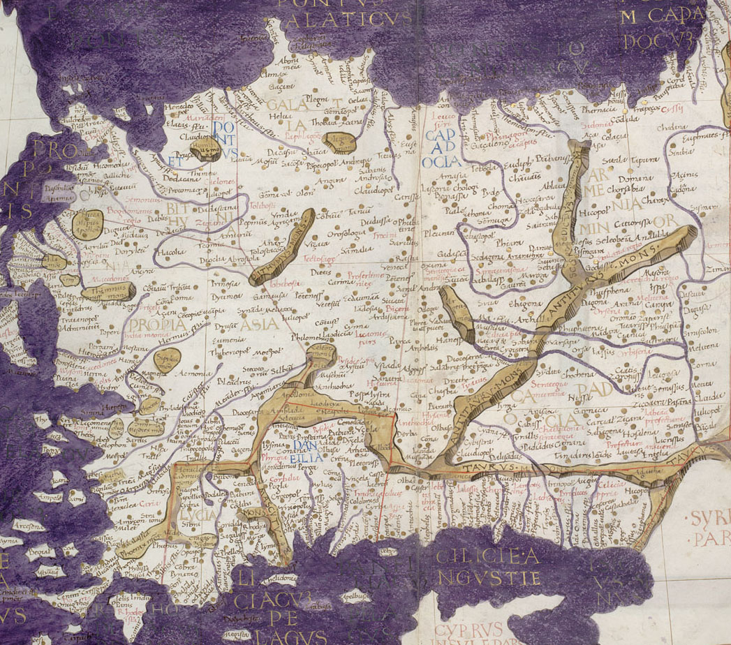 Ptolemaiova mapa Turecka