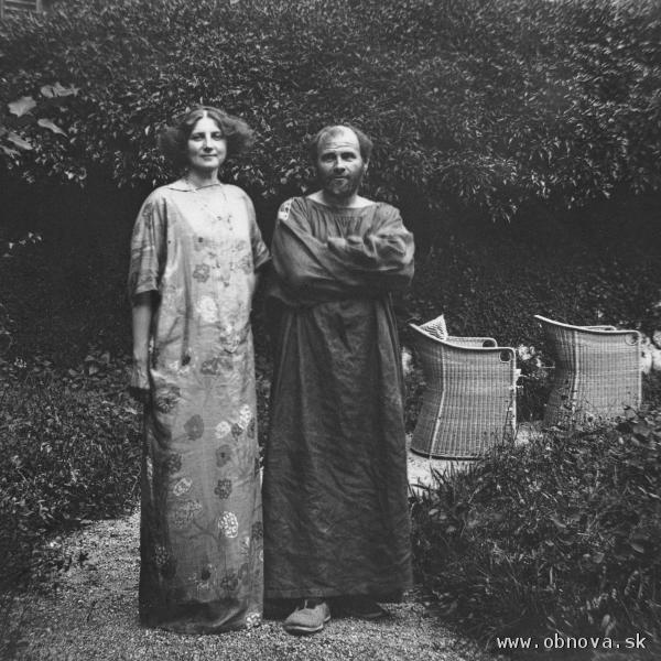 Gustav Klimt so životnou partnerkou Emilie Flöge © Imagno/Austrian Archives