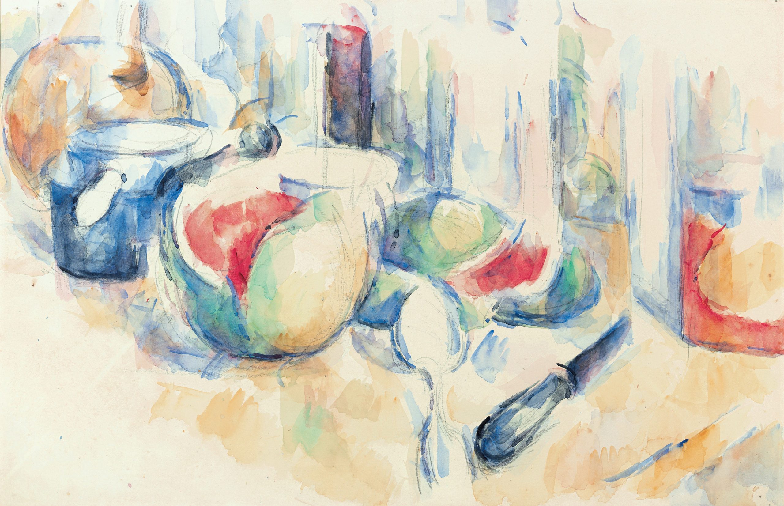 Paul Cézanne: Zátišie s nakrojenými melónmi © Zbierka Triton Foundation, Holands