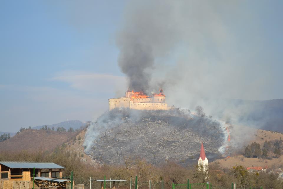 Požiar - Hrad Krásna Hôrka, zdroj: net